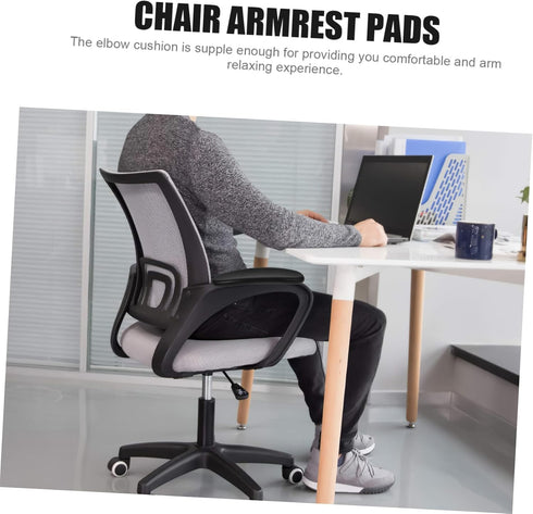 STOBOK 2pcs Armrest Cushions for Wheel Chair Gaming Chair, Office Chair Replacement Arm Pad Cover
