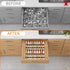 LETGO 4 Pack 11" 22" 4 (4) Adjustable Spice Rack for Drawer- Expandable From to Expandable Spice Drawer Organizer Tiers