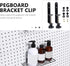 ULTECHNOVO Hanger Hooks, Metal Pegboard Hooks Set for Garage Office Kitchen Storage Craft Hooks