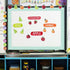 Whaline 164ft Buffalo Plaid Bulletin Board Borders, 5 Rolls Spring Easter Die-Cut Trim for Classroom