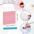 ENLUOM 400 Sheets Colored Transparent Sticky Notes - 3 x 3 in Translucent Sticky Notes, Pastel Clear Waterproof Self-Sticky Notes, See Through Sticky Notes, Aesthetic Office School Supplies (8 Pads) by ENLUOM