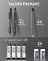 Nicpro 0.5 mm & 0.7 mm Mechanical Pencil Set with Case, MP2000 Metal Artist Mechanical Pencil With 4 Tube HB 2B Lead Refills, Eraser, Weatherproof Barrel for Outdoor Writing Drafting Sketching