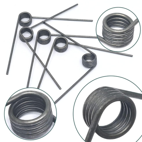 Torsion Spring Assortment for Tools Maintenance DIY, 90 Degree Spring Steel Construction, 1.2mm Wire Diameter (5pcs)