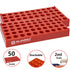 2PCS HPLC Vial Holder Tray, 2ml Vial Lab Rack, Red 12mm Vial Storage Rack for 12x32mm Vials by ALWSCI