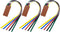 Chris.W 3Pack Ribbon Bookmarks for Bible, 5-Page Ribbon Markers with Artificial Leather and Colorful Ribbons