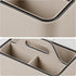 Caddy Organizer with Handle, PU Leather Remote Control Holder Desk Caddy, Portable Makeup Remote Organizer for Table