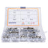 Flanged Hex Head Bolts Assortment Kit, 70 Pcs M5 Flange Hexagon Screws, Stainless Steel Hardware Accessory