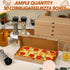 AmazingSpark 50 14 7 1.5 Inch Pcs Pizza Boxes x x Kraft Flatbread Box Corrugated Rectangular Take out Baking Containers