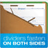 Pendaflex Classification Folders, Standard, Dark Green, 3 Dividers, Embedded Fasteners, 2/5 Cut Tab, Letter, 10/BX