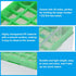 PATIKIL 25 Well Centrifuge Tube Freezer Storage Box, 2 Pcs Polypropylene Tube Rack for 1.8ML and 2.0ML Tubes