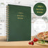Perfect Blank Recipe Book, Hardcover Personal Recipe Notebook to Write 144 Exclusive Recipes (olive-green)