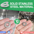 1/2" Stainless Steel Flat Washers - 1" Outside Diameter, 304 Stainless Steel Washers Pack of 50