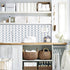 LXCREAT Removable Wallpaper Blue/White Stripes, Peel and Stick Vinyl for Home Renovation 17.71 in X 118 in