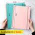 SUNEE A4 Size Meeting Notebook with Action Items - 160 Pages, Spiral Project Planner for Note Taking, Teal