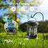 2 Pack WdtPro Solar Lanterns Outdoor Waterproof, Upgraded Bright Hanging Solar Lights for Outside,Solar Powered
