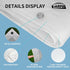 12'x20' Grommets 7.5mil TARPAL Semi Clear White Tarp Waterproof Green House Cover with Clear Poly tarps