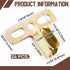 24 Hicarer Pcs Steel Shutter Clips for Vinyl Shutters Hidden Installation Vinyl Shutter Clip Windows Accessories