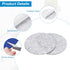 uxcell 8pcs 3 Inch Round Adhesive Backed Felt Non-Slip Furniture Pads for Household Applications, Light Grey