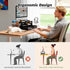 2-Tier 2 Simple Trending Desk Organizer and Accessories, Computer Monitor Stand Riser with Drawer and Pen Holders