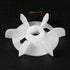 uxcell Motor Fan Blade 150mmx28mm Round Shape Bore White Engineering Plastic with 6 Vanes 2pcs