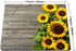 Smooffly Portable Mouse Pad Custom, Plants Theme Sunflower on Wooden Personality Designs Gaming Mouse Pad