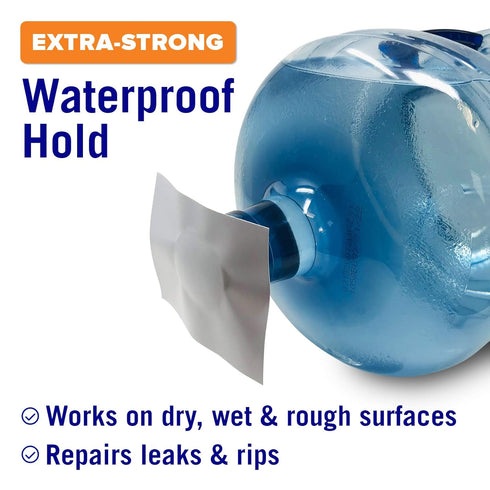 White Waterproof Tape for Leaks, Heavy Duty Marine Grade Outdoor Seal Tape for Pools and Plumbing Repair