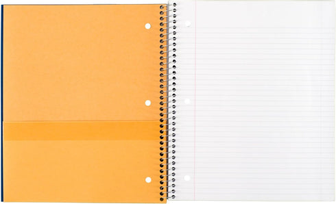 Five Star Spiral Notebook, 1 Subject, College Ruled, 11" x 8-1/2", Assorted Designs, 6 Pack