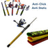 Accering Wood Grain Fishing Rod Grip Wrap, Heat Shrink Grip Tubing for Fishing Rod Handle