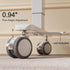 JOY Worker Lockable Stem Caster Wheels Set of 4, M8 Nylon Threaded Swivel Casters, 2.5 Inch