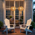 TWINKVILLA 2Pack Battery Operated Chandelier, Hanging Gazebo Lights, Cactus Shape Boho Rattan Pendant Lights Outdoor
