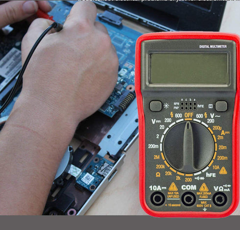 Digital Multimeter with Ohm Volt Amp, Resistance Diode Voltage Tester Meter