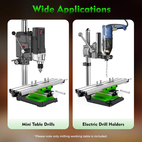 WDZCZDoo Multifunction Worktable Mini Bench Drill Adjustment X-Y Cross Milling Working Table High Precision Bench Drill
