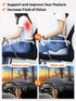 Slow Rebound Memory Foam Seat Cushion - Office Chair Cushion for Coccyx & Lower Back Pain Relief, Ideal for Travel