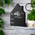 Jetec WiFi Password Sign, Wooden Freestanding Chalkboard Style Sign with Erasable Pen for Home Business Decor (5 x 3.7