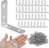 Litoexpe 40 Pack 2 Inch L Bracket Corner Braces with Screws, 90