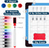 Magnetic Dry Erase Calendar Whiteboard, 16" x 12" Monthly Planner for Home, School, Office, Kitchen (Blue)