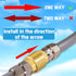 Boltigen 2PCS 1 Inch NPT Female Thread Spring Check Valve, Solid Brass Non-Return Horizontal Check Valve for Water,