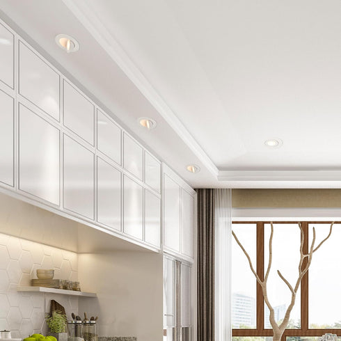 2 400 5 2700K/3000K/3500K/4000K/5000K, Dimmable, 90 Maxxima in. Rotatable Ultra-Thin Recessed LED Floating Gimbal