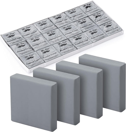 Mr. Pen Kneaded Eraser - 18 Pack Gray Kneaded Erasers for Artists, Moldable Art Erasers for Drawing