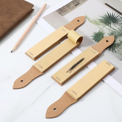 Yuomeaz 4PCS Pencils Sharpener Sandpaper Block for Drawing, Sketch Pencil Sharpener Sandpaper, Art Drawing Tool Pencil