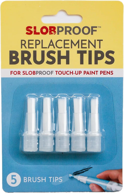 Refillable Touch up Paint Pen Replacement Brush Tips 5-Pack, Touch up Work, Fillable Paint Pens for Walls, Brush Tool