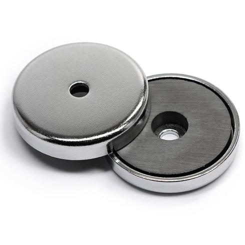 CMS MAGNETICS 8-Pack RB36 C8 Ceramic Ferrite Round Base Magnet, 15 LB Pull Force, 36mm Diameter