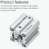 Pneumatic Air Cylinder 25mm Bore 25mm Stroke, Thin Air Cylinder Double Action Hydraulic Cylinders SDA 25 X 25