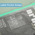 CertBuy 60 Pcs Poly Zip Envelopes, A4 Letter Size Plastic Zipper Folders, Clear with Label Pocket for Storage