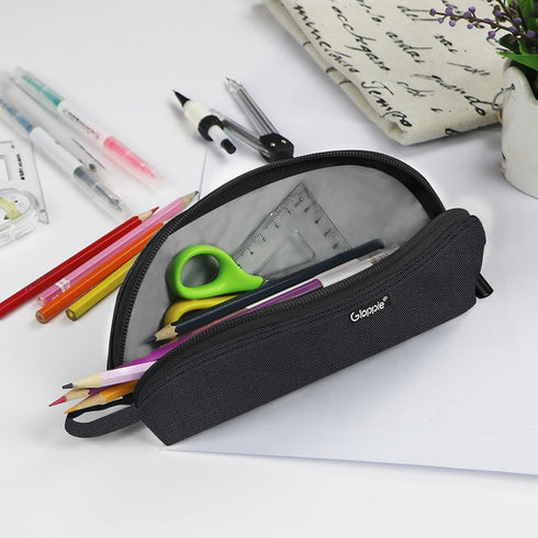 Gloppie Pencil Pouch - Practical Pencil Case, Aesthetic Simple Pencil Bag, Small Pen Holder, Back to School Supplies,