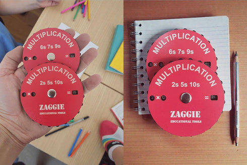 ZAGGIE 1212, Multiplication Learning Spinner Wheel Math Fidget Toy for Kids Up to Fun Hands-On Educational Math Tool