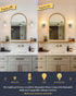 1-Light EAPUDUN Wall Sconces Bathroom Light Fixtures, Modern Farmhouse Bathroom Vanity Light Fixtures, Indoor Wall Lamp