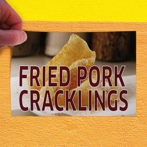 JHall Graphics Decal Sticker Fried Pork Cracklings #1 Restaurant & Food Outdoor Store Sign