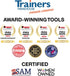 Trainers Warehouse Mini Kudos Sticky Notes, Set of 12, Clever & Colorful, Recognize Contributions, Measures 2.25" Square