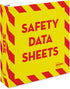 Avery Heavy-Duty Industrial SDS Binder, 2 One-Touch EZD Rings, 540-Sheet Capacity, Yellow/Red